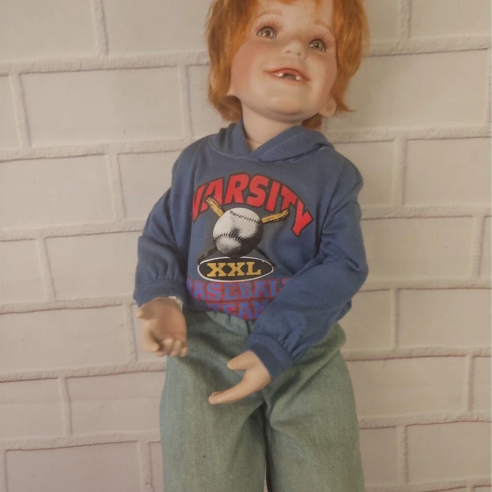 Vintage 1997 Donna RuBert 'Time Out' Porcelain Boy Doll 'Henry' # 3417 Of 5000